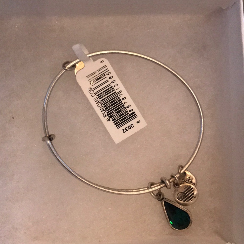 Alex and Ani Emerald Swarovski crystal bracelet